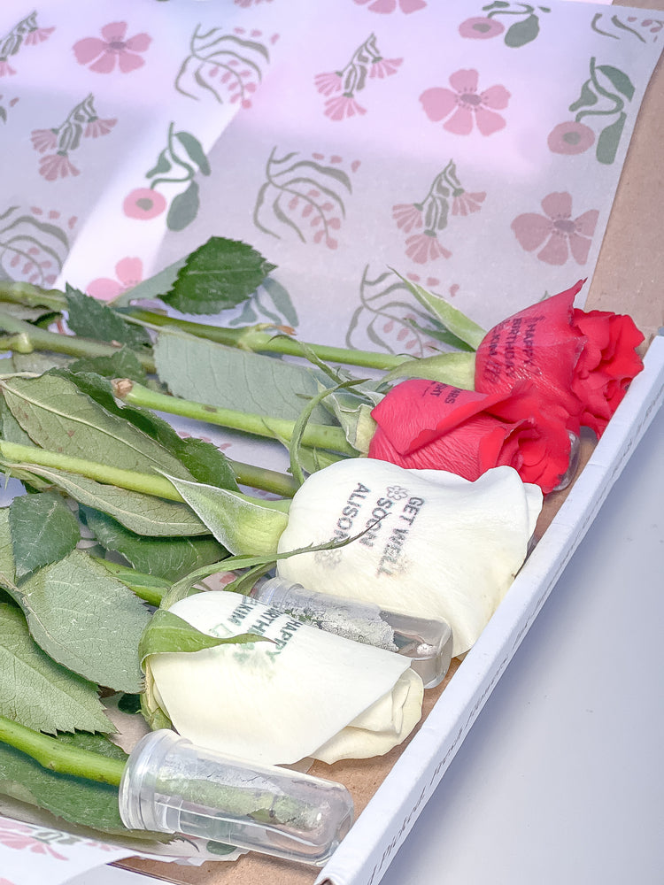 Get Well Soon Personalised Roses