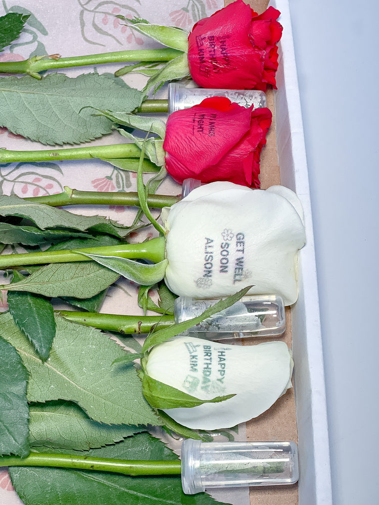 Get Well Soon Personalised Roses